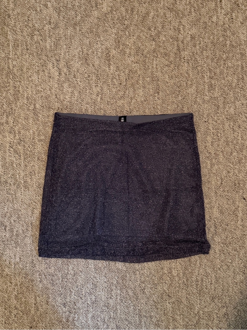 Garage Sparkle Purple/Silver Skirt -  Women's Glitter Pencil Skirt